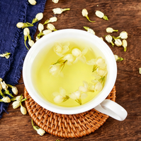 Precio Competitivo, Botones de Jazmín Secos, Té de Sabor Relajante, Bolsa con Cierre Hermético, 1 kg, Materia Prima Natural de Primera Calidad, Exportación, Racimo Floral