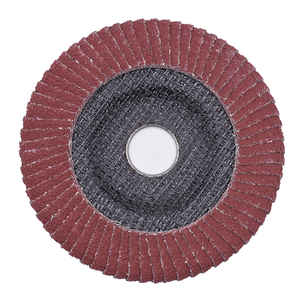Disco Abrasivo in Ceramica Rossa Premium 125*22mm 5'' con Bordo Curvo Grana 80 #   Dischi Abrasivi 72/90 con Lamelle per Lucidatura e Levigatura Metalli OEM YIHONG T27 - Product Image 1