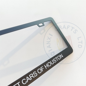 Cá Nhân Xe Tấm Chủ Nhôm Màu Đen Biên Giới Chrome Xe Máy Bìa Tùy Chỉnh Thực hiện In Ấn Kim Loại Giấy Phép Tấm Khung - Product Image 2