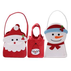 กระเป๋าผ้าสักหลาดลายการ์ตูนสำหรับกล่องของขวัญใส่แอปเปิ้ลสำหรับวันคริสต์มาสอีฟสร้างสรรค์ - Product Image 1