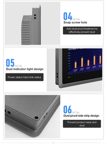 ป้องกันการรบกวน จอภาพ LCD กันน้ำ IP65 แท็บเล็ตพีซีแบบไม่มีพัดลม ระบบสัมผัสอุตสาหกรรม Sk-10.4gb - Product Image 3