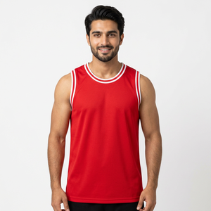 Chaleco de Entrenamiento de Baloncesto Estilo Americano Personalizado para Hombre, Jersey Deportivo de Hombros Estrechos para Estudiantes Universitarios, Uniforme de Equipo Transpirable - Product Image 1