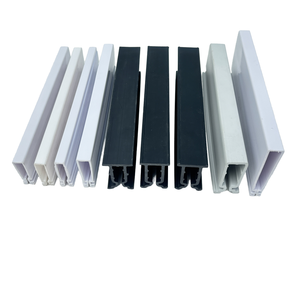 Tampa plástica branca do canal do perfil da extrusão do PC Fogo-PPO retardador expulsou as peças V0 categoria <span class=keywords><strong>PVC</strong></span> ABS ASA PC <span class=keywords><strong>PMMA</strong></span> extrusão - Product Image 4