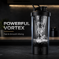 Kedatangan Terbaru Portable Tritan Push Button USB Rechargeable Low Noise Mixer Cup Pembersihan Satu Sentuhan Outdoor Mobil Protein Shake