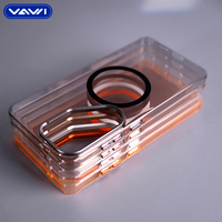 Étui de téléphone magnétique transparent en PC de la série VAWI B351 pour Samsung S23 S24 S25 S26 ultra, étui antichoc