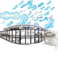 Machine de fabrication de serviettes hygiéniques automatiques à bas prix