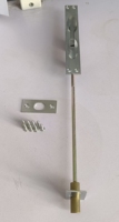 Loquet de porte à levier traditionnel en laiton massif, à installation facile, avec tige de 10 ou 12 pouces, vente en gros
