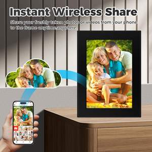 Marco DE FOTOS inteligente de 10,1 pulgadas Almacenamiento de 32GB 1280x800 Pantalla IPS WiFi-Subir fotos a través de la aplicación Frameo Reproducción de video y soporte <span class=keywords><strong>MP4</strong></span>/MP3 - Product Image 2