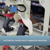 Presse à chaud pneumatique à sublimation à double station, nouvelle version 2026, garantie 2 ans, 220V&110V, machine de transfert thermique