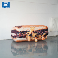 Modèle de sandwich gonflable personnalisé pour festivals culinaires en plein air, publicité pour marchés, décoration alimentaire gonflable