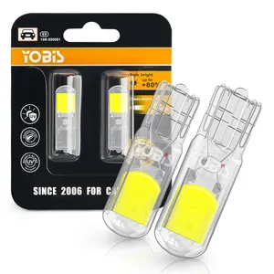 YOBIS T10 หลอดไฟ LED 6000KสีขาวW5W Sapphire COB CANbus 921 194 168 หลอดไฟLEDสําหรับภายในรถโดมแผนที่ประตูDC 12V