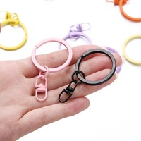 Promotion : Crochets et anneaux pivotants de 30 mm pour peinture avec chaîne, style en vrac