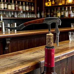 <span class=keywords><strong>Clé</strong></span> à <span class=keywords><strong>vin</strong></span> avec manche en bois de rose dans un coffret cadeau haut de gamme, personnalisation de la marque disponible - Product Image 5