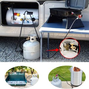 Verbessertes Gas-Hochdruck manometer Propan-Tank manometer mit POL-Anschluss, Grill anschlüsse mit Schläuchen für 5-100lb Propan tank, S. - Product Image 5
