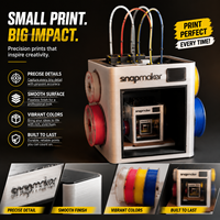 Nouvelle imprimante 3D FDM Snapmaker U1 à 4 têtes, multicolore, haute vitesse, échange rapide des têtes en 5 secondes, économie de matériau PLA, USB