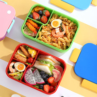 Creatieve Kantoor School Studenten Lunchbox Magnetronbestendig Vakje Lekvrij Fruitbakje Bento Box BPA Vrij Ecologisch