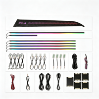Kit d'éclairage d'ambiance intérieur de voiture à 64 couleurs RGB à contrôle par application pour Mazda CX5 CX4 CX30 2016-2024, 12V 3-5W, lampe d'ambiance LED