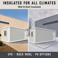 Cabine modulaire de haute qualité, dortoir mobile pour travailleurs, maison préfabriquée en conteneur détachable avec salle de bain