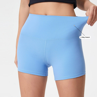 Shorts de cyclisme taille haute pour femmes, effet seconde peau, respirants, pour le fitness et le yoga