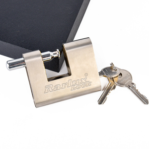 Rarlux 60-90mm Candado antirrobo duradero de alta seguridad Candado rectangular de cuerpo blindado de hierro sólido - Product Image 5