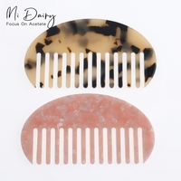 Peigne à cheveux semi-circulaire pour femmes, accessoires capillaires, peigne de poche pour filles, 4mm d'épaisseur