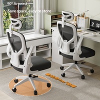 Chaise de bureau ergonomique à double maille robuste EN1335 avec accoudoirs 4D