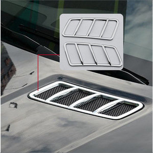 Juego de Rejillas de Ventilación para Capó Mercedes-Benz Clase GL W166 1668800105, Marco Exterior Electrochapado, Entrada de Aire del Motor para Mejora y Reequipamiento - Product Image 2