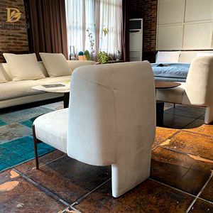 Simplicité italienne moderne ensemble de chaises de loisirs inclinables en cuir velours tissu pour la maison sectionnel salon caractéristiques pour la toux - Product Image 4