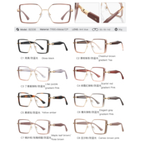 Lunettes anti-lumière bleue pour femmes MS 82336 avec décorations latérales scintillantes, branches lisses minimalistes, polyvalentes pour un usage quotidien