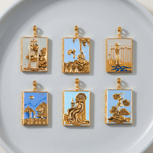 Nouveaux Colliers Peints Série <span class=keywords><strong>Cartes</strong></span> de Tarot Tendance et Très Vendus, Accessoires Exquis Populaires - Product Image 4
