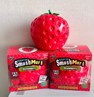 Squishies géants aux fruits, extra doux, à récupération lente, fraise, pêche, banane, jouet sensoriel anti-stress en PU, unisexe
