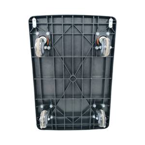 भारी ड्यूटी बड़ी क्षमता वाली फोल्डेबल गाड़ी, 360 डिग्री घूर्णन पहियों के साथ पोर्टेबल प्लास्टिक मंच - Product Image 6