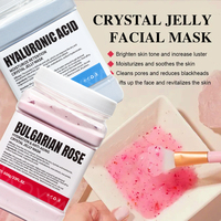 Prix usine masque de gelée facial hydro multicolore 650g poudre de gelée de cristal blanchissant nourrissant vitamine C masque facial à l'aloès ODM