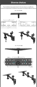 Support de fixation vertical Velpaw 12 pouces à double bras articulé pour sondeur de pêche et électronique marine Garmin Lowrance Humminbird Chartplotter - Product Image 2