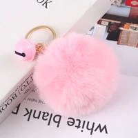 Porte-clés en peluche tendance 2026 – Pompon en fausse fourrure mignon et personnalisé de 8 cm – Offre spéciale