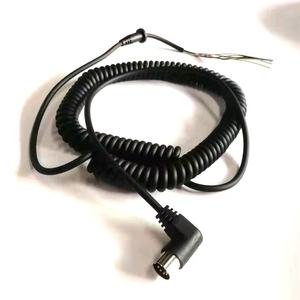 Connecteur DIN électrique à 7 voies Câble spiralé en spirale Câbles vidéo rétractables Câble spiralé à ressort pour dispositif médical avec 7 noyaux - Product Image 3