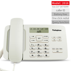 <span class=keywords><strong>Téléphone</strong></span> <span class=keywords><strong>Fixe</strong></span> Filaire de Bureau avec Identification de l'Appelant, Appel Mains Libres et Réglage du Volume, pour Maison et Bureau - Product Image 6