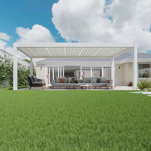 Pergola Bioclimatique Autoportante en Aluminium pour Extérieur avec Éclairage LED Réglable et Abri pour Espaces <span class=keywords><strong>de</strong></span> Vie - Product Image 1