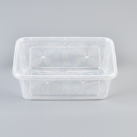 Boîte de conservation alimentaire personnalisée de 1000 ml, compatible micro-ondes, en PP, jetable, pour plats à emporter, avec couvercles