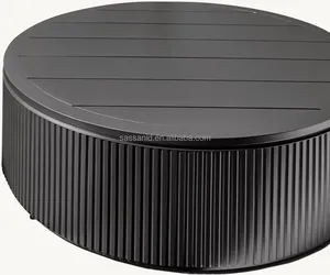 Sassanid nhôm đồ nội thất ngoài trời thiết kế hiện đại Byron Nhôm Vòng Bàn cà phê - Product Image 2