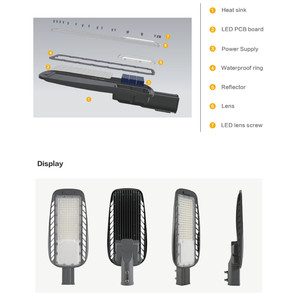 Farola <span class=keywords><strong>LED</strong></span> de 120W con Clasificación IP67, Alimentación de CA, Aleación de Aluminio para Carreteras - Product Image 3