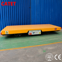 Chariot électrique sur rail basse tension de 18 tonnes, chariot plat à fonctionnement continu pour le transfert de charges lourdes industrielles