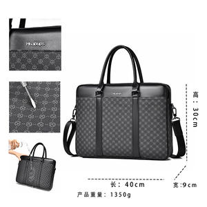 Sac rigide en cuir PU de luxe OEM/ODM pour hommes - <span class=keywords><strong>Porte</strong></span>-documents pour ordinateur portable 14 pouces avec serrure à code, <span class=keywords><strong>porte</strong></span>-documents portable pour affaires - Product Image 4