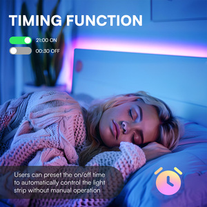 100ft 24V-12D-30M Meter 2835RGB Red Green Blue Colour App Control <b>Smart</b> LED Strip <b>Light</b> for Home Bedroom - Product Image 4