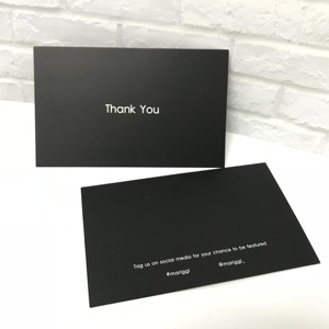 <span class=keywords><strong>Carte</strong></span> de remerciement d'<span class=keywords><strong>anniversaire</strong></span> noir, <span class=keywords><strong>carte</strong></span> professionnelle personnalisée de remerciement pour noël, pièces - Product Image 3