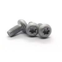 Vis à tête fraisée plate revêtue de PTFE en téflon noir 10mm de longueur