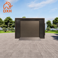 Garage préfabriqué détachable avec structure en acier durable, panneaux sandwich préfabriqués mobiles, construction en conteneurs
