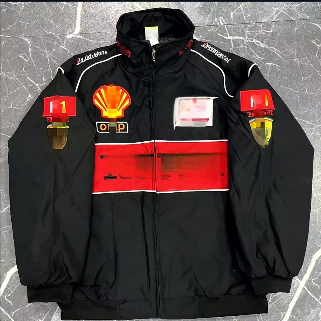 Carcasa negra F1, acolchado de algodón.