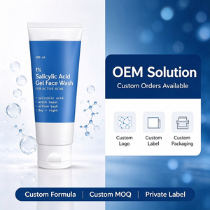 Gel Limpiador con 1% de Ácido Salicílico para Piel Grasa y Propensa al Acné, con Hamamelis y Corteza de Sauce, Limpieza Profunda, 100ml - Product Image 3