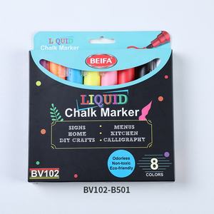 BEIFA BV102 pointe biseautée 8 10 12 pièces boîte de couleur système de valve à coque assortie écrire <span class=keywords><strong>sur</strong></span> des surfaces en verre non poreuses <span class=keywords><strong>marqueur</strong></span> à <span class=keywords><strong>craie</strong></span> liquide - Product Image 4